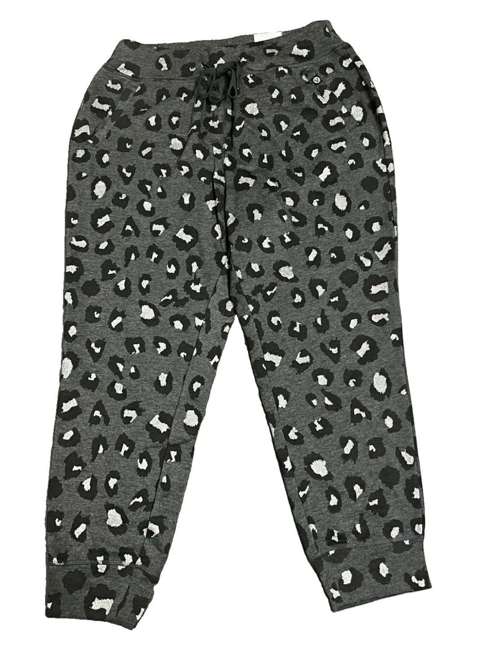 Lane Bryant LIVI Active Fleece Leopard Print Joggers Size 14/16